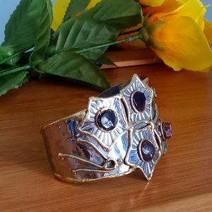 1PC Beautiful Agate Cuff Bracelet